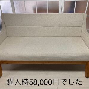 ソファ★二人掛け ナチュラル ファブリックソファー