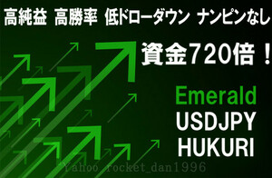 FX自動売買ツールEA Emerald MT4用EA USDJPY ドル円 スキャルピングEA　システムトレード 副業　コロナ相場 勝てるEA
