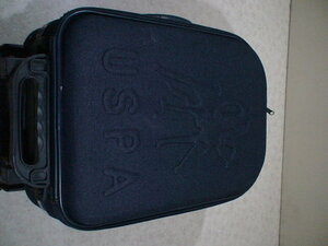 a130　US POLO ASS’N　紺　鍵付き　スーツケース　キャリケース　旅行用　ビジネストラベルバック