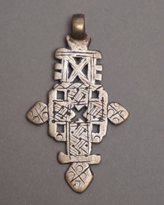  Africa echio Piaa kopto Cross pendant head L size No.22