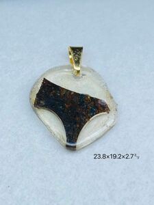 パラサイト隕石　23.8㍉　ペンダント　セリコ隕石　メテオライト　隕石