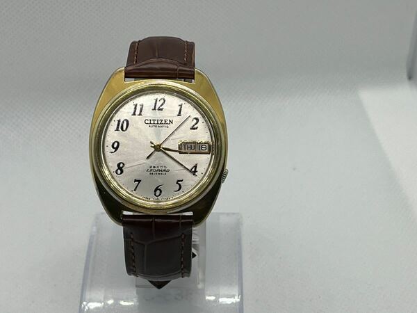 シチズン　レオパール　28800振動 26石　自動巻 GP 紳士腕時計《1974年製》 4-770463-K 