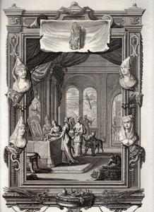 1732年 ショイヒツァー 神聖自然学 銅版画 Tab.491 列王紀下 第9章 30節