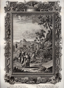 1732年 ショイヒツァー 神聖自然学 銅版画 Tab.492 列王紀下 第13章 20節 21節