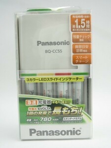 ♪Panasonic パナソニック 単3形単4形ニッケル水素電池 専用急速充電器 BQ-CC55♪未使用 保管品