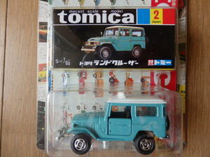 格安貴重レア・トヨタ ランドクルーザー（1975年版）「トミカ35周年記念　懐かしのカタログ付トミカ」・未開封中古現状品