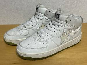 white camo A BATHING APE アベイシングエイプ BAPE STA ベイプスタ スニーカー レザー ホワイトカモ 猿迷彩 リフレクター 27.5cm US9.5