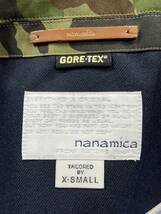 未使用品 nanamica ナナミカ SUAF352 GORE-TEX FIELD JACKET ゴアテックス フィールドジャケット カモフラージュ 迷彩 定価69,300円 XS_画像6