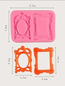 額縁　フレーム型　シリコンモールド
