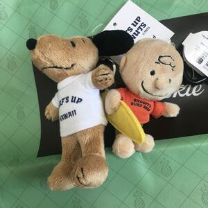 ペア 日焼けスヌーピー ハワイ モニホノルル SNOOPY 新品未使用 スヌーピー モニ チャーリーブラウン キーホルダー