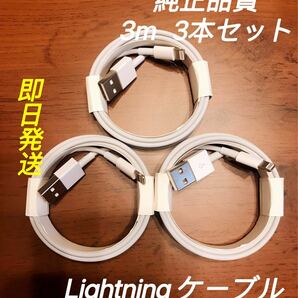 3m 3本 純正品質 iPhone ライトニングケーブル USB 充電器