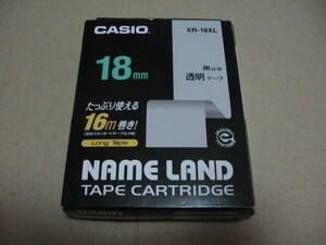 CASIO カシオ ネームランド テープ 18mm XR-18XL (MADE IN CHINA)