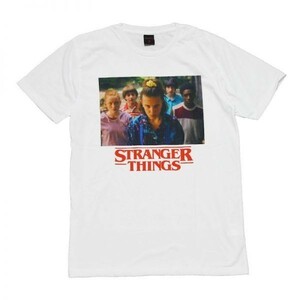 映画Tシャツ ストレンジャー・シングス イレブン 海外ドラマ ストリート系 デザインTシャツ おもしろTシャツ メンズ 半袖★tsr0550-wht-m