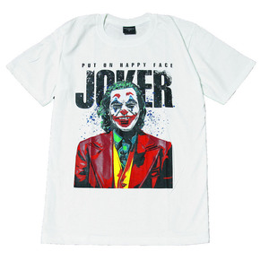 ジョーカー JOKER 映画 ホアキン・フェニックス おしゃれ ストリート系 おもしろTシャツ メンズ 半袖★tsr0476-wht-xl