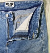 DKNY JEANS ダナギャランニューヨーク ダメージデニム ④サイズ ストレート USED ヴィンテージ古着 0253_画像5