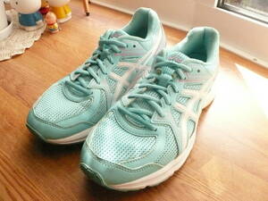 asics アシックス 良美 レディースランニングシューズ/スポーツ運動靴(ブルー&ピンク/25.0cm/3E)ジョギング ウォーキング トレーニング