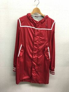 NZ177*DIESEL nylon long jacket *S* red 