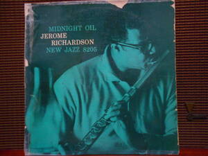 レア！　米New Jazz　オリジナル盤　JEROME RICHARDSON　“Midnight Oil”