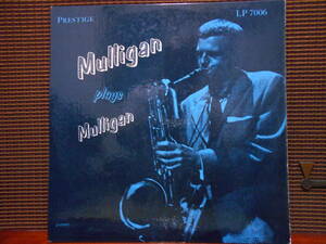 米Prestige　オリジナル盤　GERRY MULLIGAN ／ ”Mulligan Plays Mulligan” N.Y.C