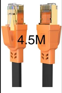 CAT8 LANケーブル 1 フラット カテゴリー8 インターネット 40Gbps 2000MHz 超高速 金メッキ シールド