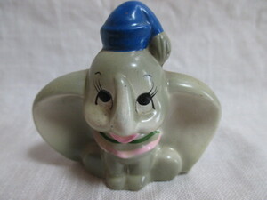即決★USAビンテージ　ウォルトディズニー　Dumbo　ダンボ　陶器製　ミニチュア　ドール　置物
