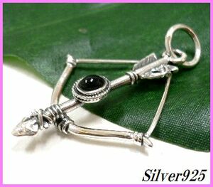  silver 925 silver. natural stone onyx attaching Arrow bow arrow pendant /ALL50%OFF