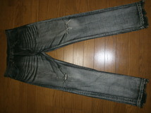 名作 Levi's リーバイス 519 BM519-09 W32 ブラック デニム ユーズド加工 日本製_画像1