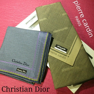 【未使用新品】　Christian　Dior　pierrecardin　クリスチャン　ディオール　ピエールカルダン　ハンカチ　２枚セット　2　815