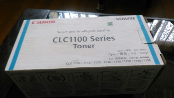CANON 　CLC1100 シリーズトナー　シアン　純正　 箱汚れあり