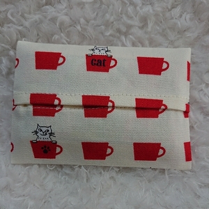 * hand made *No.73 pocket tissue case! small pocket tissue for 