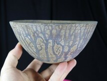 B　クメール褐釉碗①　遺跡発掘品　カンボジア　陶器　東南アジア_画像1