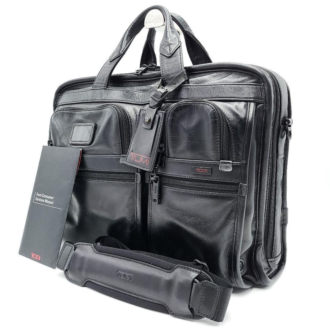 トゥミ 96145D4 T-Pass・EXP・PCブリーフ 極美品 BK 本革 - 通販