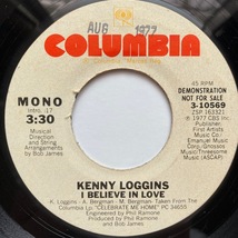 【試聴 7inch】Kenny Loggins / I Believe In Love 7インチ 45 muro koco シティポップ AOR フリーソウル Pat Longo Rosemary Clooney_画像1