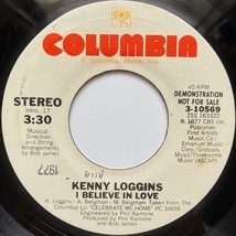 【試聴 7inch】Kenny Loggins / I Believe In Love 7インチ 45 muro koco シティポップ AOR フリーソウル Pat Longo Rosemary Clooney_画像2