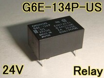リレー 24VDC G6E-134P-US OMRON 100個_画像2