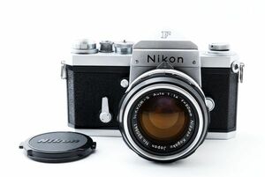 [美麗品] ニコン NIKON F アイレベル 一眼レフ 35mm フィルムカメラ + NIKKOR-S Auto 50mm f/1.4 マニュアルフォーカス レンズ 1028629