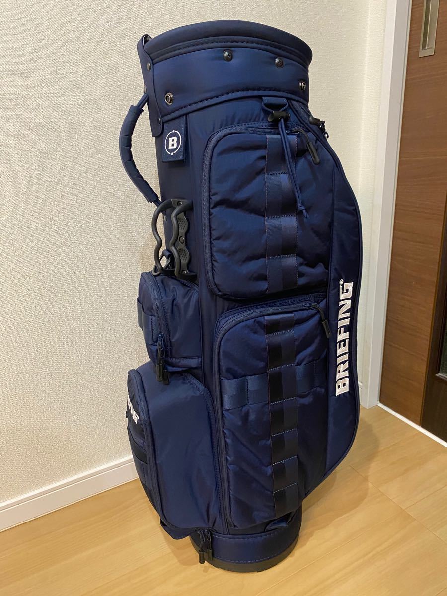新品!!BRIEFING ブリーフィング キャディバッグ CR-6ネイビー紺色