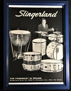 ☆ 1960年代 Slingerland オリジナル広告 / ジーン・クルー Gene Krupa ☆