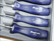 Snap-on スナップオン◆樹脂製スクリュードライバーセット/SDDX70AB/7ピース/ブルー_画像3