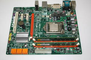 ★マザーボード　ECS　55H-M V:1.0 中古　CPU( i5 650)＋メモリ4GB付です（通電確認済）