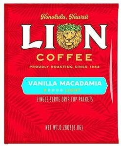 ライオンドリップコーヒー バニラマカダミア 8g×12袋　コーヒー　ハワイ　送料無料