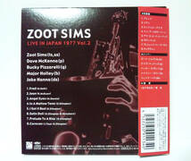 【盤面キズあり！】ズート・シムズ / LIVE IN JAPAN 1977 Vol.2 Zoot Sims ライブ_画像2