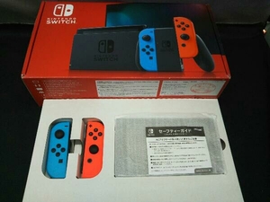 Nintendo Switch Joy-Con(L) ネオンブルー/(R) ネオンレッド(HADSKABAA)(バッテリー拡張モデル) 本体 スイッチ