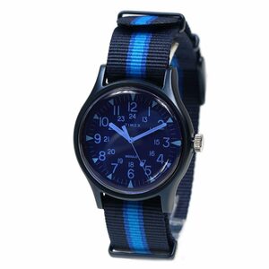  Timex wristwatch men's TIMEX MK1 aluminium navy × blue stripe TW2T25100