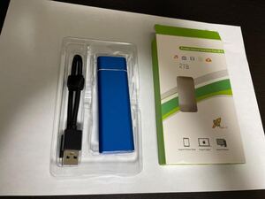 【ほぼ未使用】2TB 外付けHDD モバイル