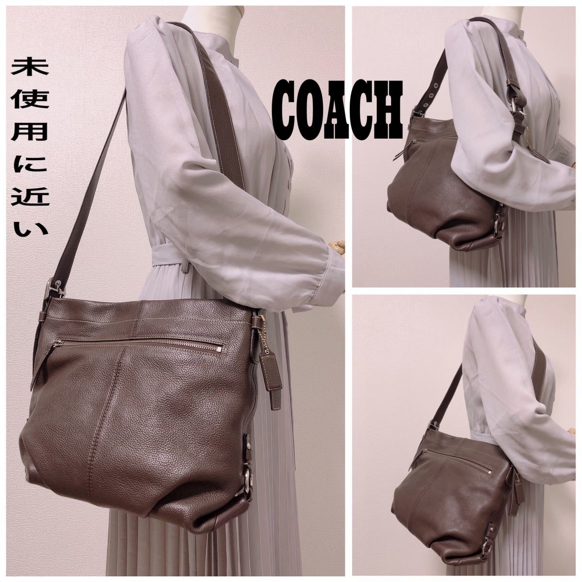 50%割引【未使用に近い】COACH コーチ バッグ ダッフル 2way オンライン販売中 COACH 未使用近 2way 黒 ハンドバッグ ショルダーバッグ