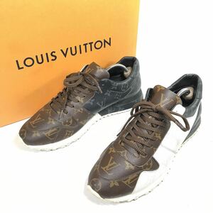 【ルイヴィトン】本物 LOUIS VUITTON 靴 26.5cm モノグラム ランアウェイ スニーカー カジュアルシューズ 男性用 メンズ イタリア製 8 箱有