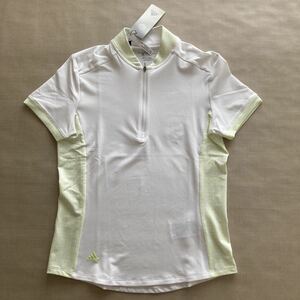 Новая / неиспользованная рубашка с коротким рукавом Adidas Golf ◆ S ◆ TL989 Белые Adidas