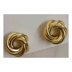 import ゴールドデザインピアス