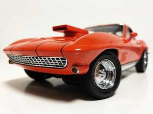 Exotoエグゾト/'67 Chevyシボレー Corvetteコルベット StingRayスティングレイ オレンジ 1/18